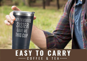 Onebttl travel mug with ice illustrating cold retention for long journeys