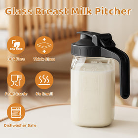 OneDream 32oz breastmilk pitcher ergonomic handle for easy pouring