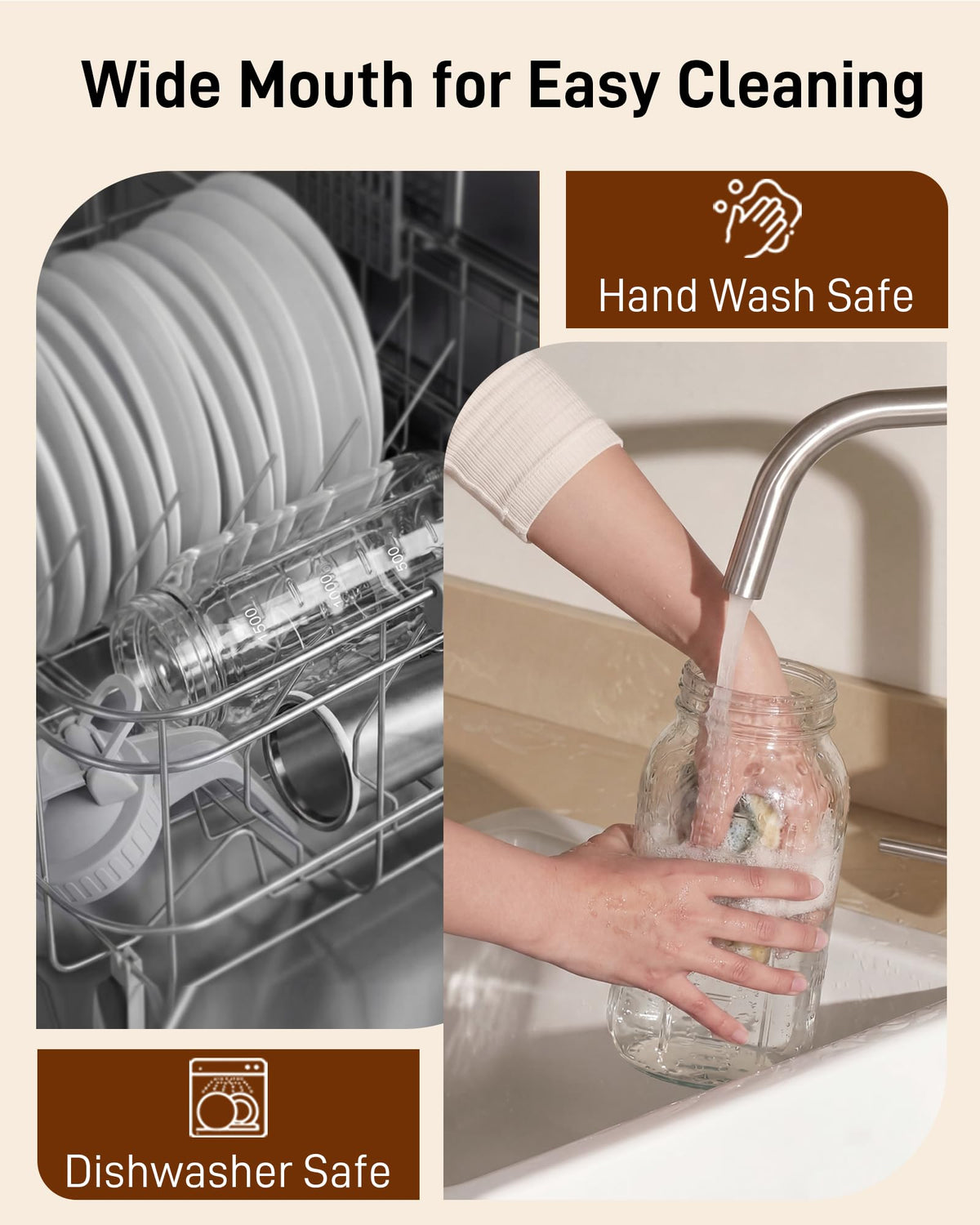 OneDream dishwasher-safe filter for quick cleanup