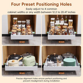 Height-raising pads enable use with framed cabinets