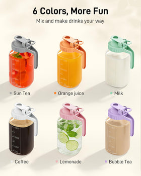 OneDream leak-proof flip cap prevents spills during transport.