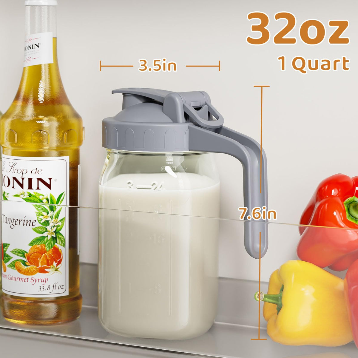 OneDream pitcher lid-leakproof demonstrates secure closure and spill-free handling.