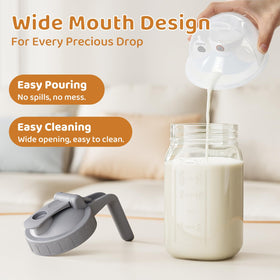 OneDream pour-spout closeup shows smooth drip-free pour details.