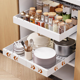 OneDream pull-out cabinet organizer keeps cookware within easy reach