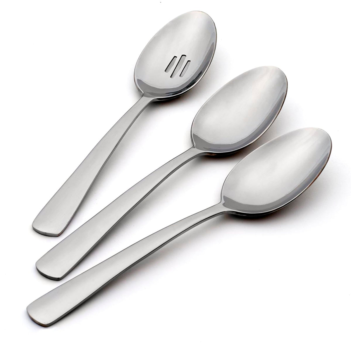 Oneida Aptitude 18/0 silverware set on dining table, modern and durable.