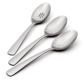 Oneida Aptitude 18/0 silverware set on dining table, modern and durable.