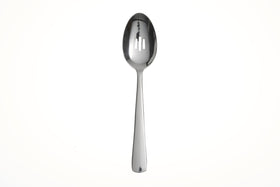 Oneida Aptitude 18/0 silverware being washed in dishwasher.