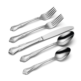 Oneida Azalea dinner spoons and forks add elegant everyday use.