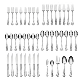 Oneida Azalea serving utensils set ideal for family-style meals and entertaining.