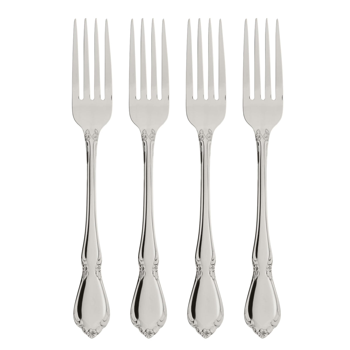 Oneida Chateau dinner fork with a mirror finish for upscale table settings