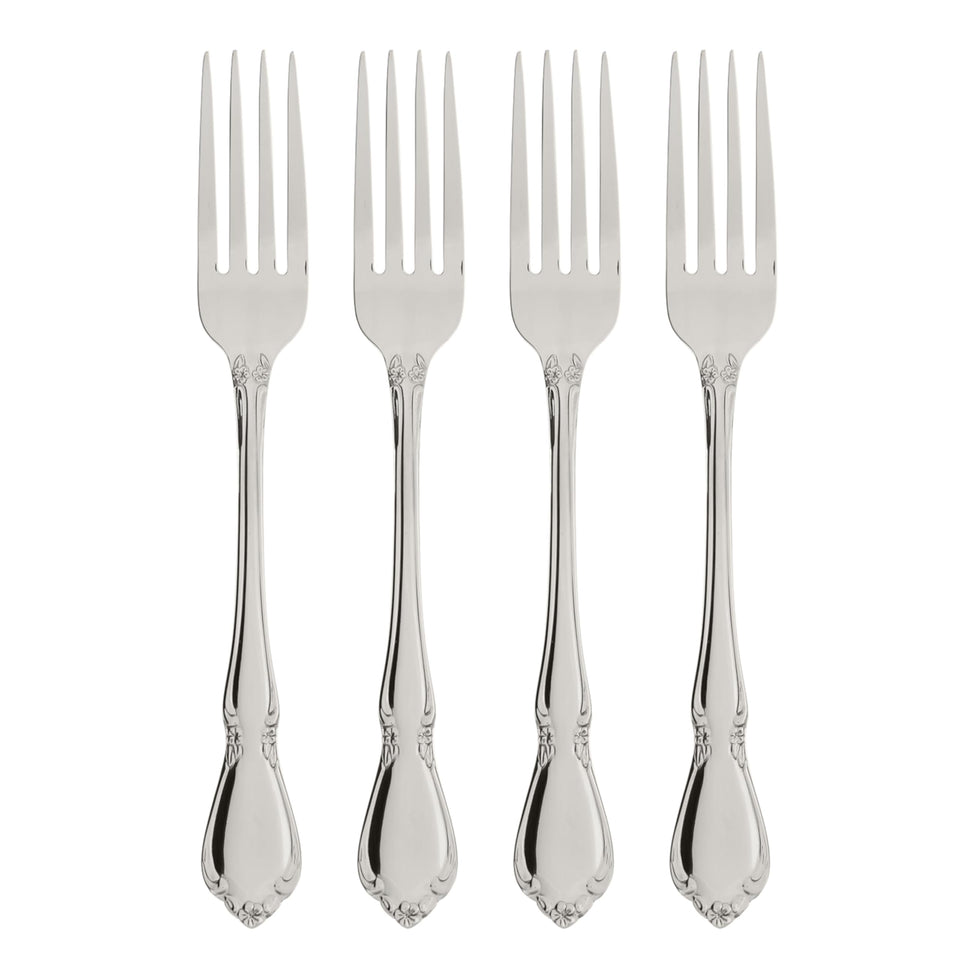 Oneida Chateau dinner fork with a mirror finish for upscale table settings