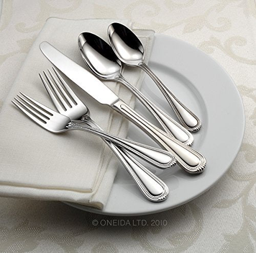 Oneida Countess 18/0 stainless steel, durable and dishwasher-safe for everyday dining.