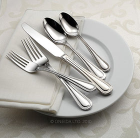 Oneida Countess 18/0 stainless steel, durable and dishwasher-safe for everyday dining.