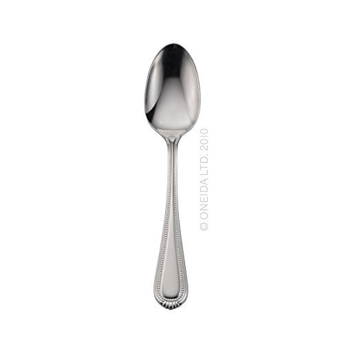 Oneida Countess flatware shows a beaded rim for an elegant table setting.