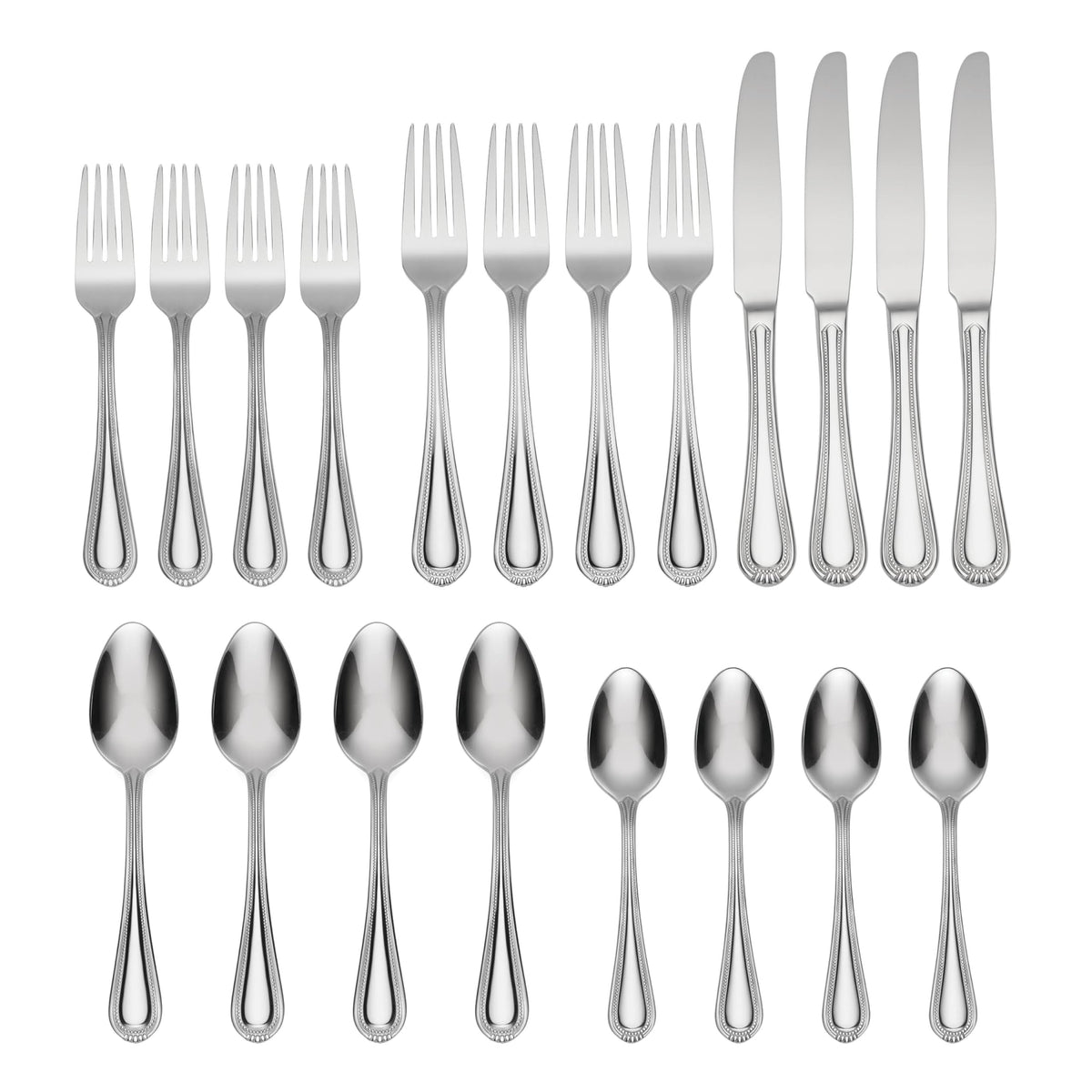 Oneida Countess tiara-like tip accents the design, adding subtle sophistication.