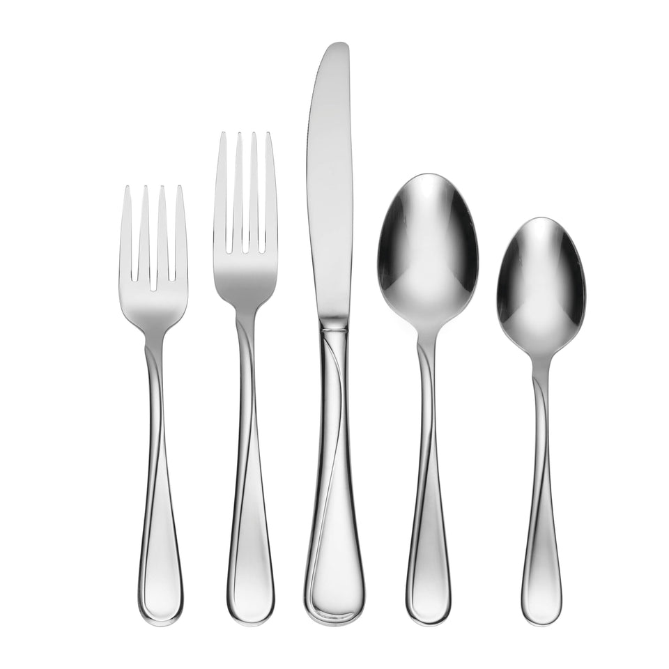 Oneida Flight dinner fork with mirror finish for daily dining