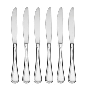Oneida Flight dinner knife 6-piece set laid out for daily dining