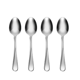 Oneida Flight dinner spoon with a mirrored finish for elegant dining.