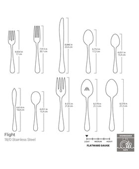 Oneida Flight flatware in dishwasher showing easy cleanup