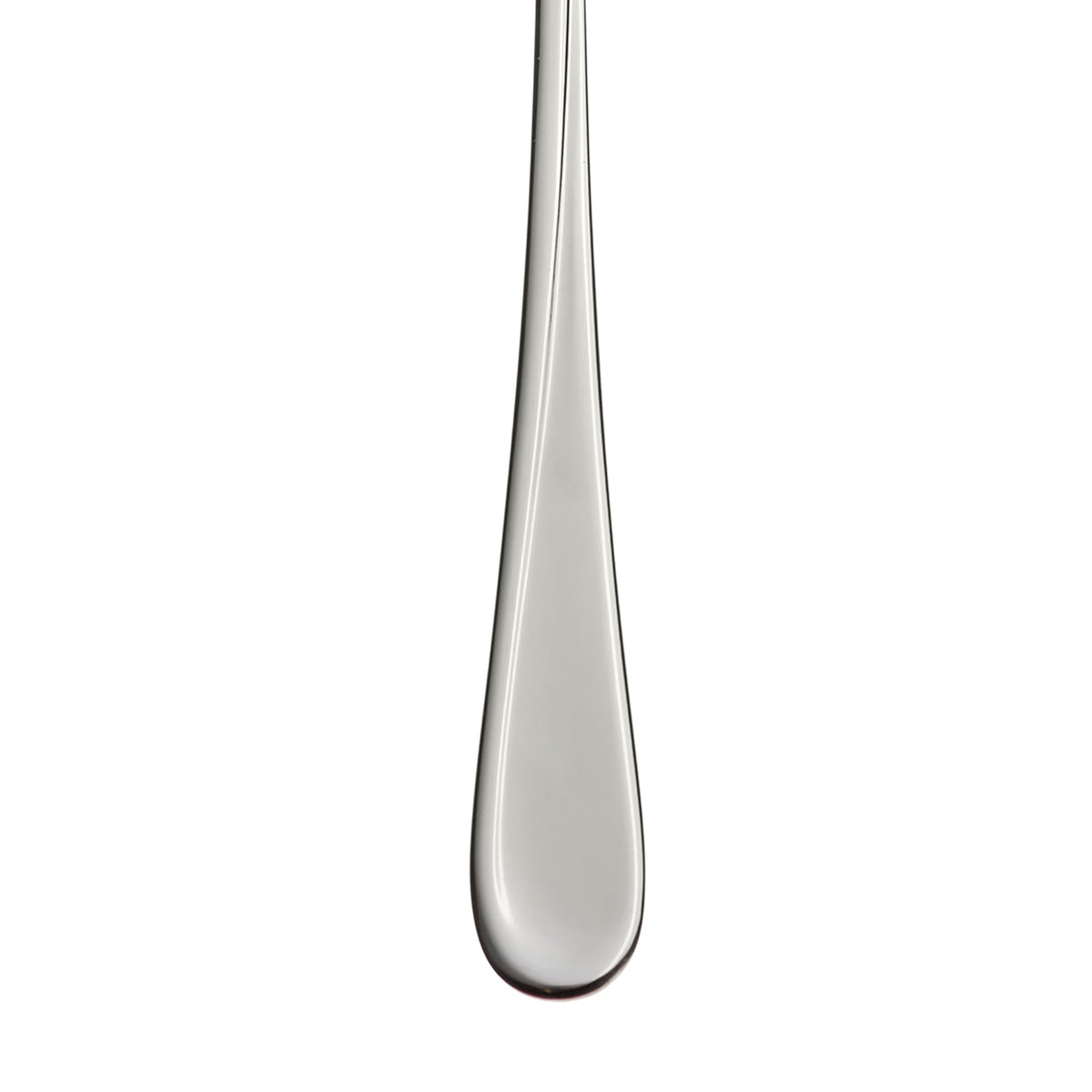 Oneida Flight close-up mirror finish shows durable stainless steel shine.