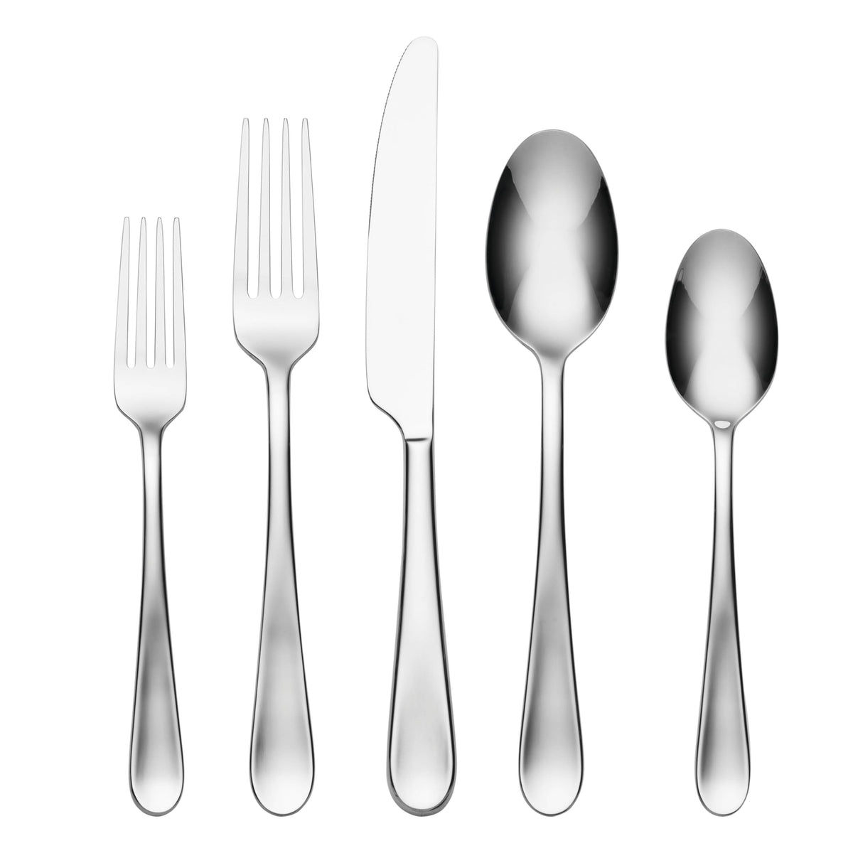 Oneida Grant 20-piece flatware set with dining forks, durable rust-resistant 18/0 steel for everyday meals