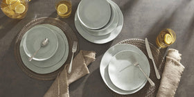 Oneida Grant mirror finish gleams under dining room lights