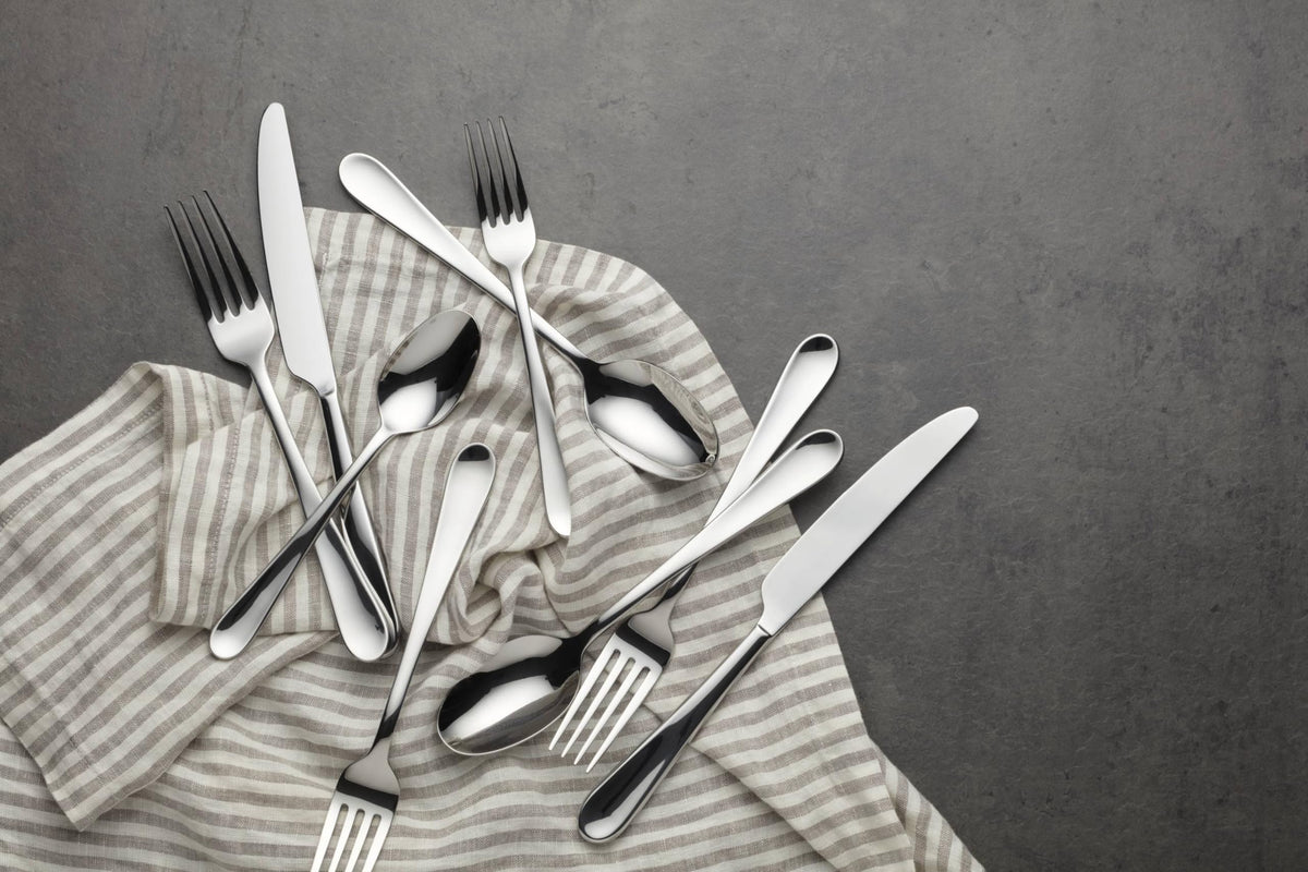 Oneida Grant salad forks enable easy portioning and texture