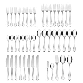 Oneida Icarus salad fork in a minimalist table setting
