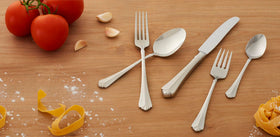 Oneida Juilliard sugar spoon adds elegance to tea service.