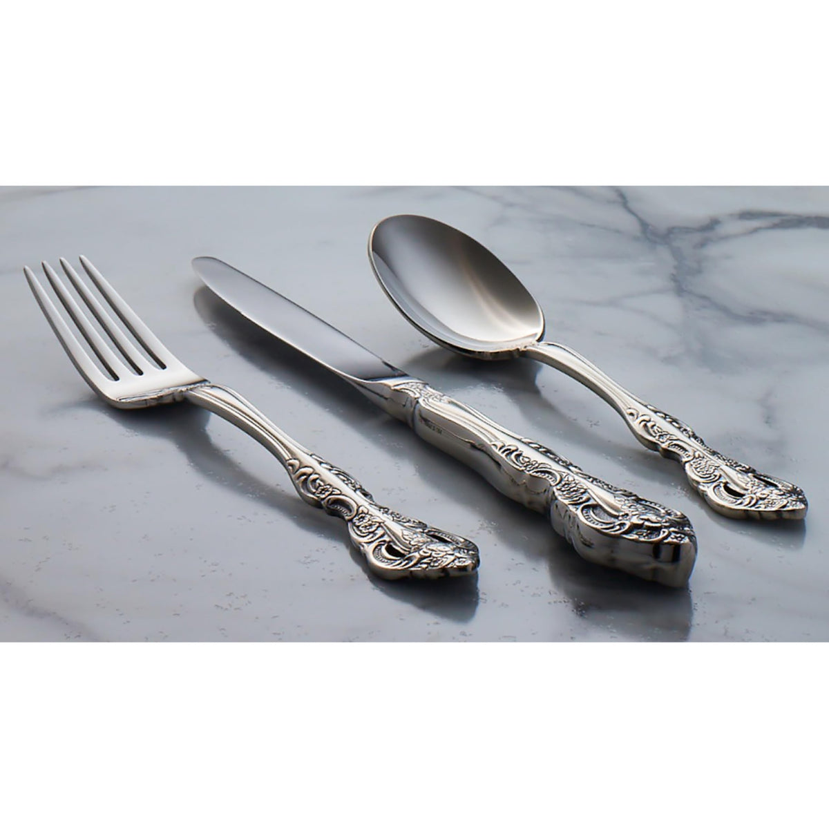 Oneida Michelangelo service for four enables stylish gatherings with confidence.