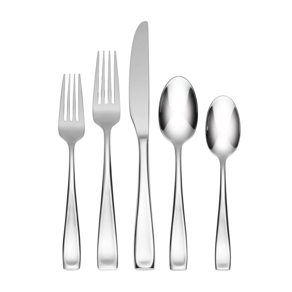 Oneida Moda 65-piece set on a table for everyday dining and special occasions.