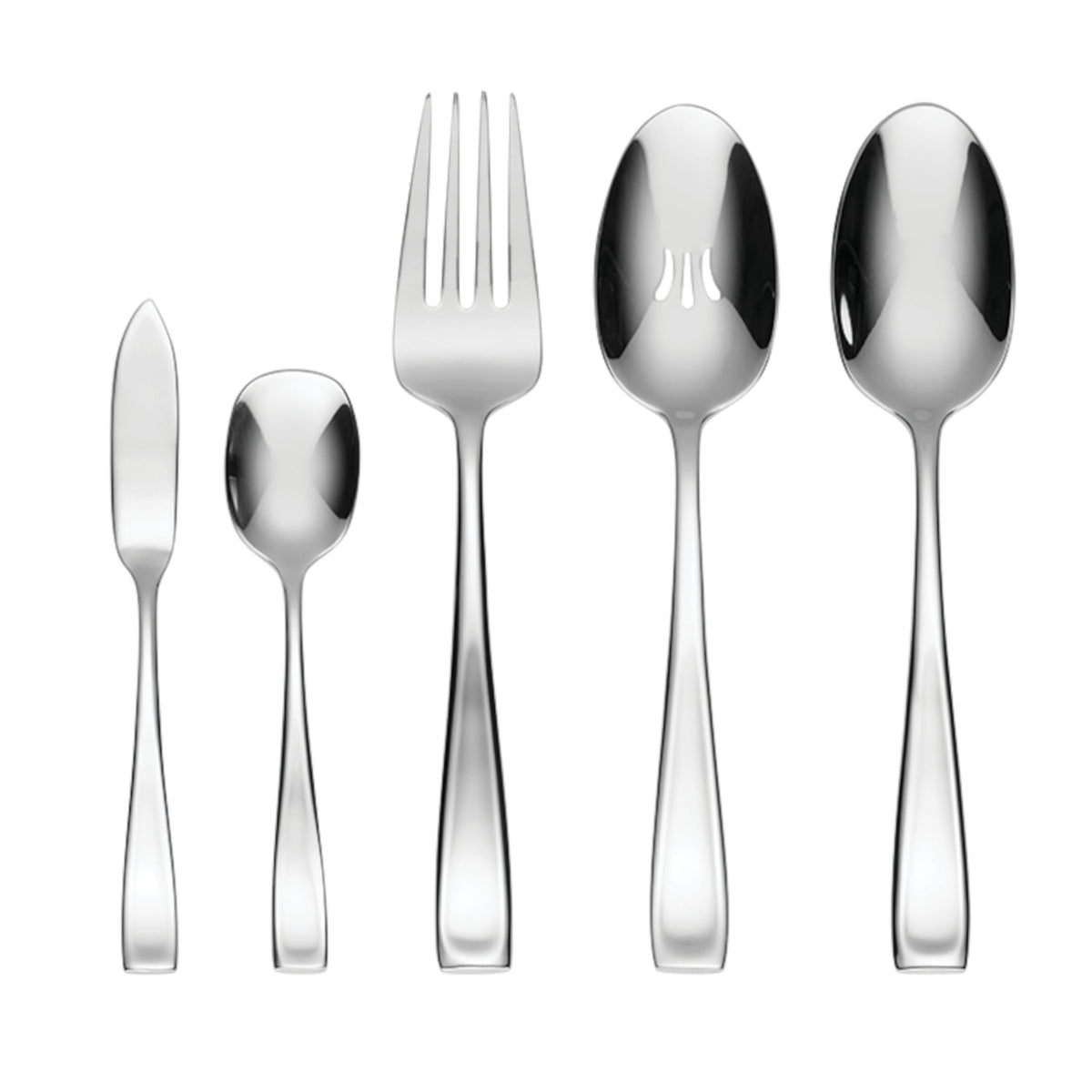 Oneida Moda polished flatware gleams on a formal table.