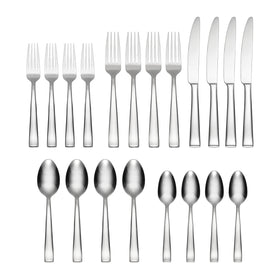 Oneida Monolith dinner fork with crisp square-end design.