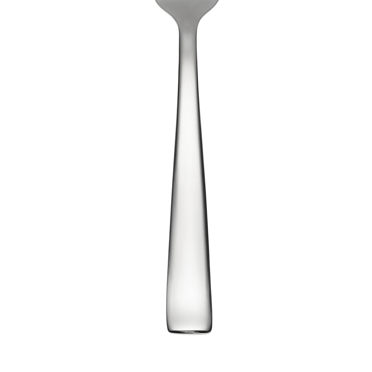 Oneida Monolith dinner knife with squared handle for precise cutting.