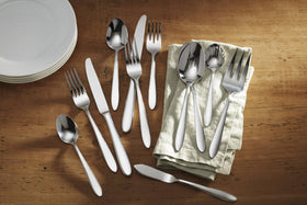 Oneida Mooncrest flatware in a kitchen drawer ready for meals.