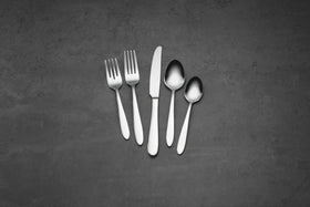 Oneida Mooncrest knives, forks, and spoons sized for everyday comfort