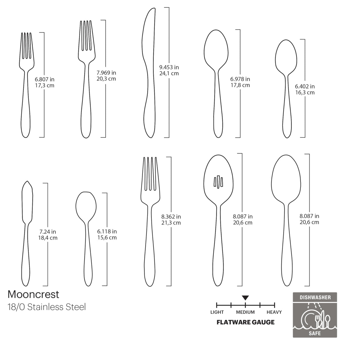 Oneida Mooncrest pierced serving spoon designed for shared dishes.