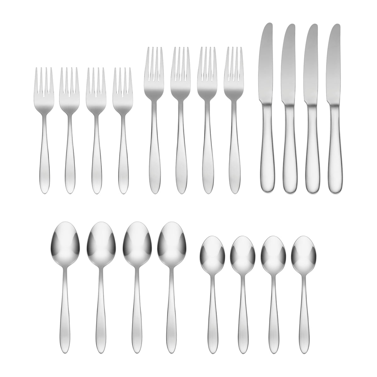 Oneida Mooncrest service for four ready for family meals and gatherings