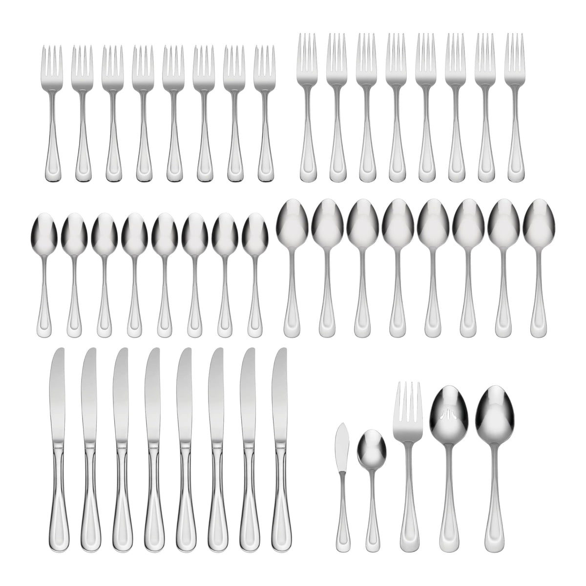 Oneida pierced serving spoon from the set, ideal for family-style serving