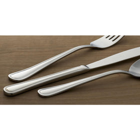 Oneida Tress 18/0 stainless steel dinner forks, rust resistant and dishwasher safe.