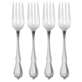 Oneida True Rose salad forks on a table setting, ideal for everyday meals