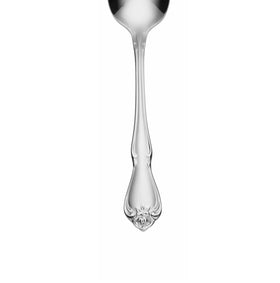 Oneida True Rose teaspoon set for four, ideal for family meals.