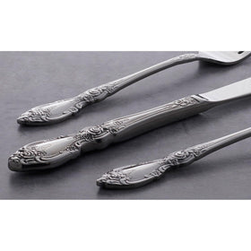 Oneida Wordsworth teaspoons in 18/0 stainless steel, dishwasher-safe daily use.