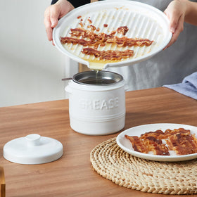 ONEMORE bacon rack compatible with oven and microwave for versatility