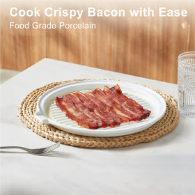 ONEMORE bacon tray easy-clean ceramic surface ready for dishwasher
