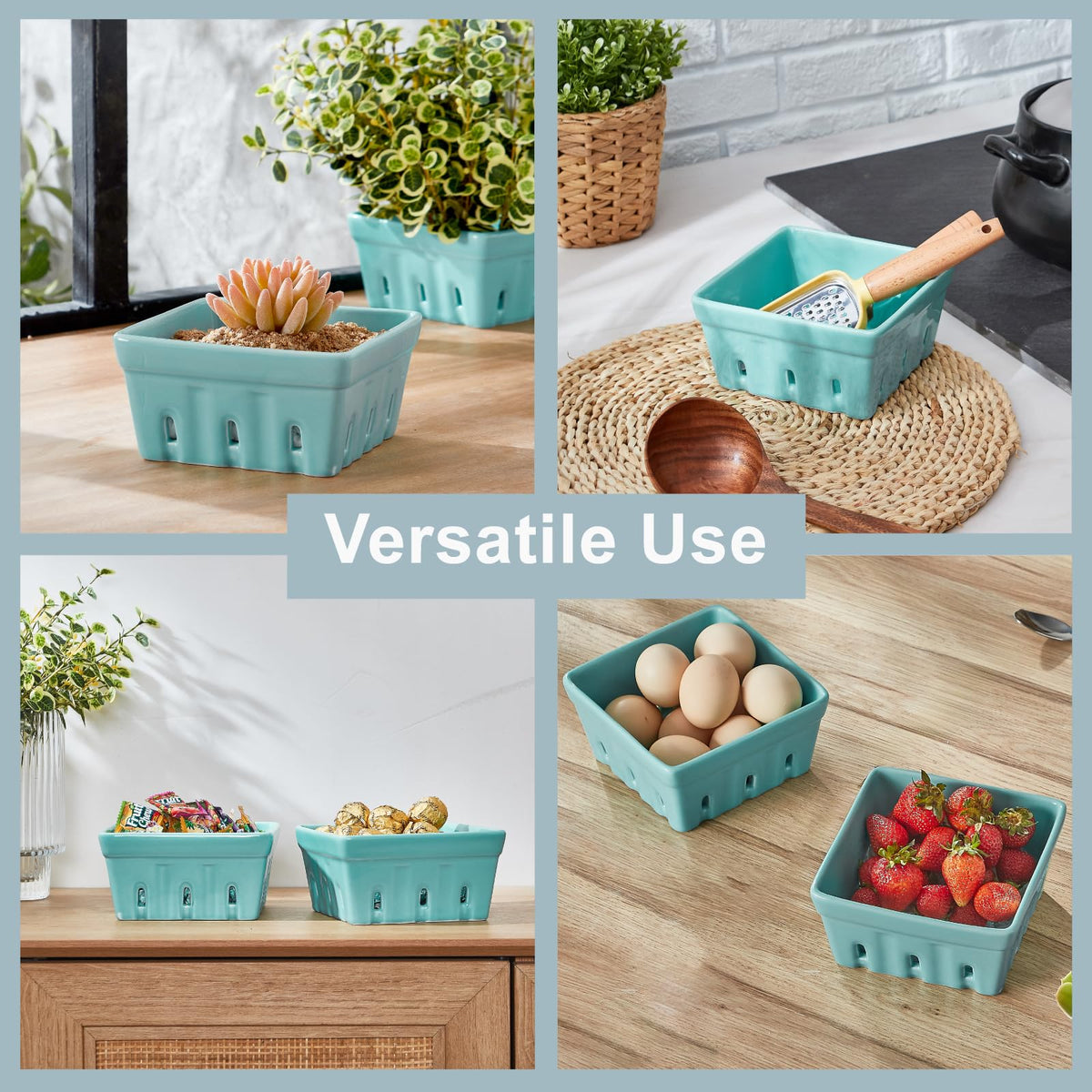 ONEMORE Berry Basket harvest bowl for garden or market produce display.