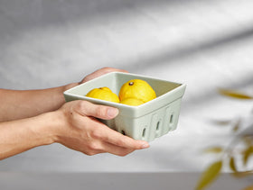 ONEMORE stackable berry basket design saves cabinet space