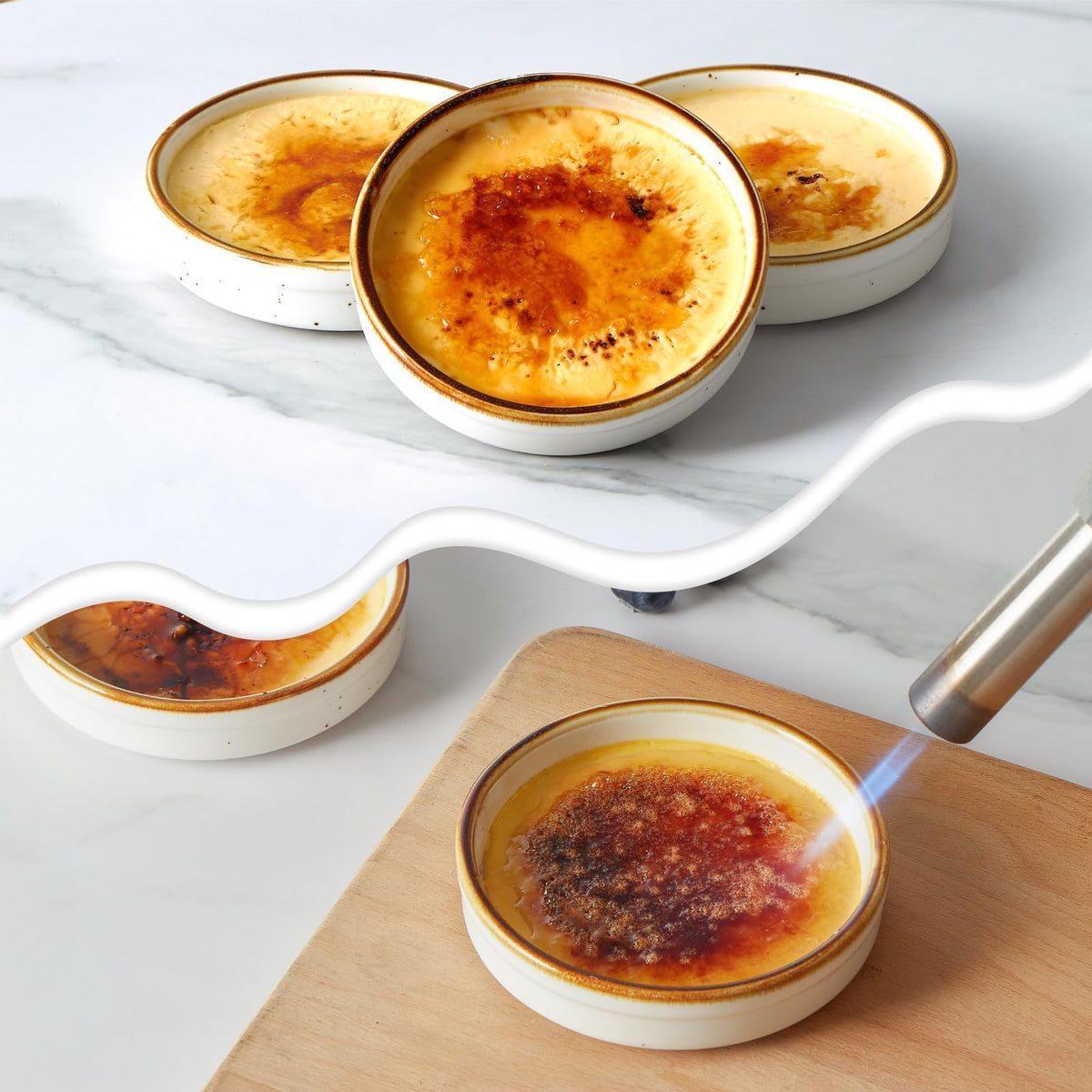ONEMORE cream-white ceramic finish matches any table setting.