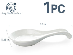 ONEMORE lead-free spoon rest ensures safe utensil placement.