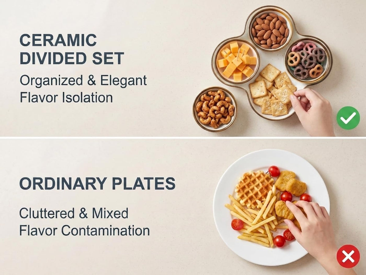 ONEMORE chip-dip-set sturdy, chip-resistant, food-safe materials